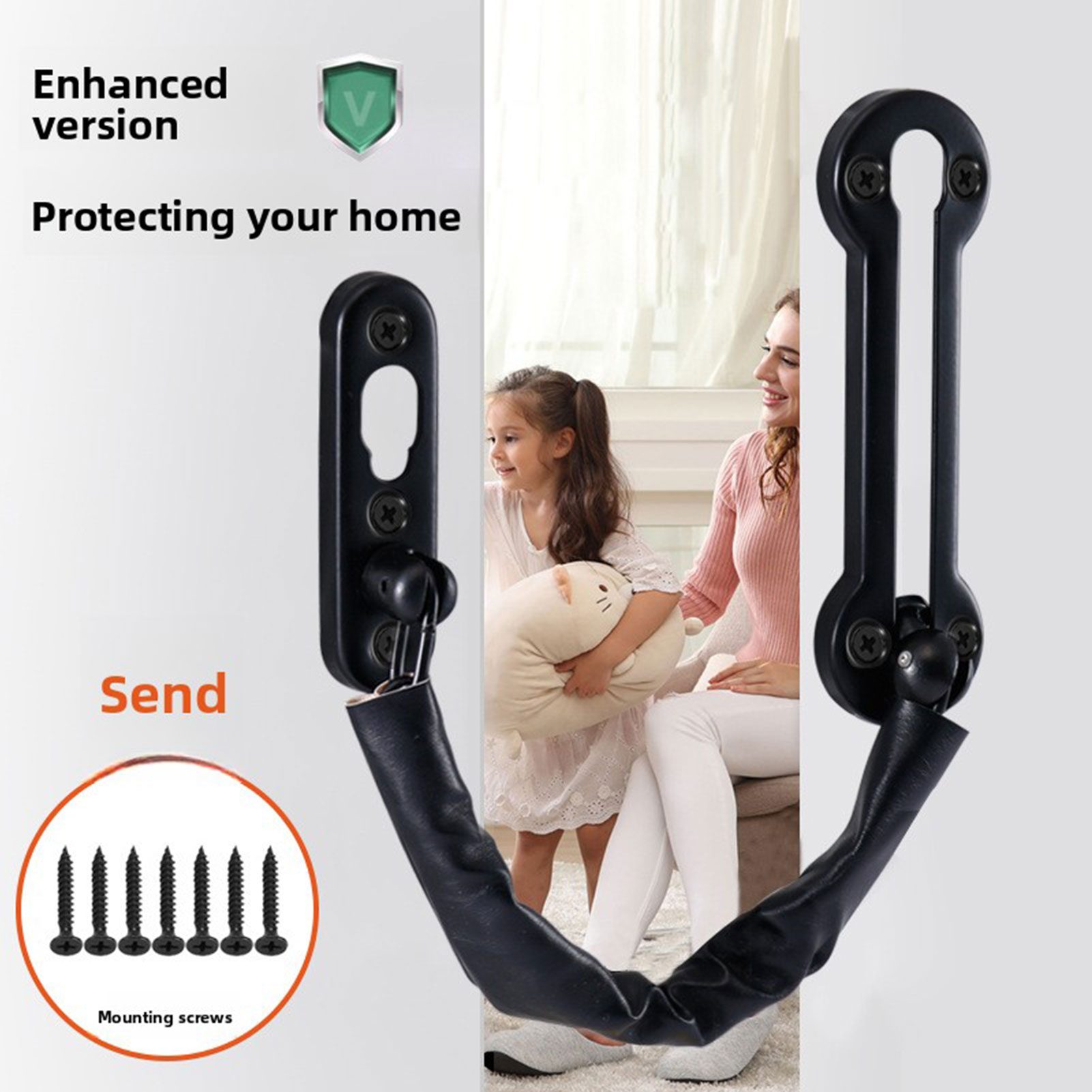 Anti-Theft Chain Door Lock Doo - Home Security Front Door ulasan dan harga