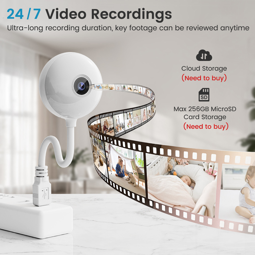 5MP Mini WiFi USB Plug In IP C - Home Security Flood Lights ulasan dan harga