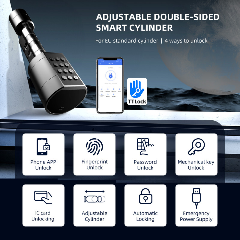 Smart Euro Cylindrical Door Lo - Home Security Group ulasan dan harga
