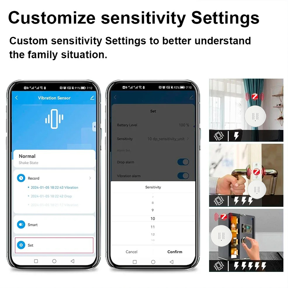 Tuya ZigBee Smart Vibration &  - Home Security Systems ulasan dan harga