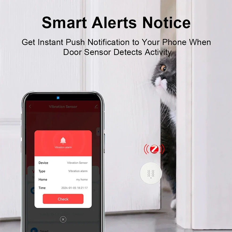 Tuya ZigBee Smart Vibration &  - Home Security Systems ulasan dan harga