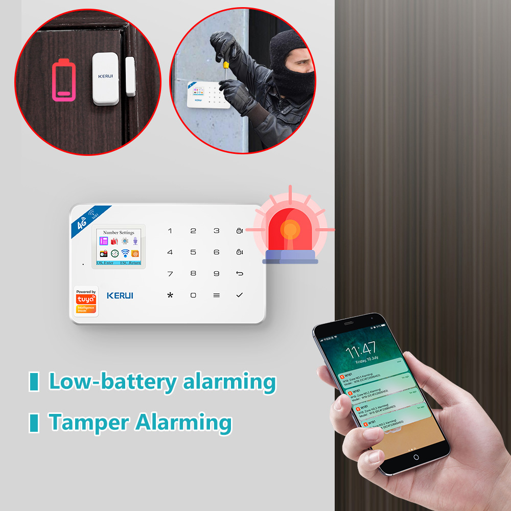 KERUI Tuya Smart W181 Home Sec - Home Security Units ulasan dan harga
