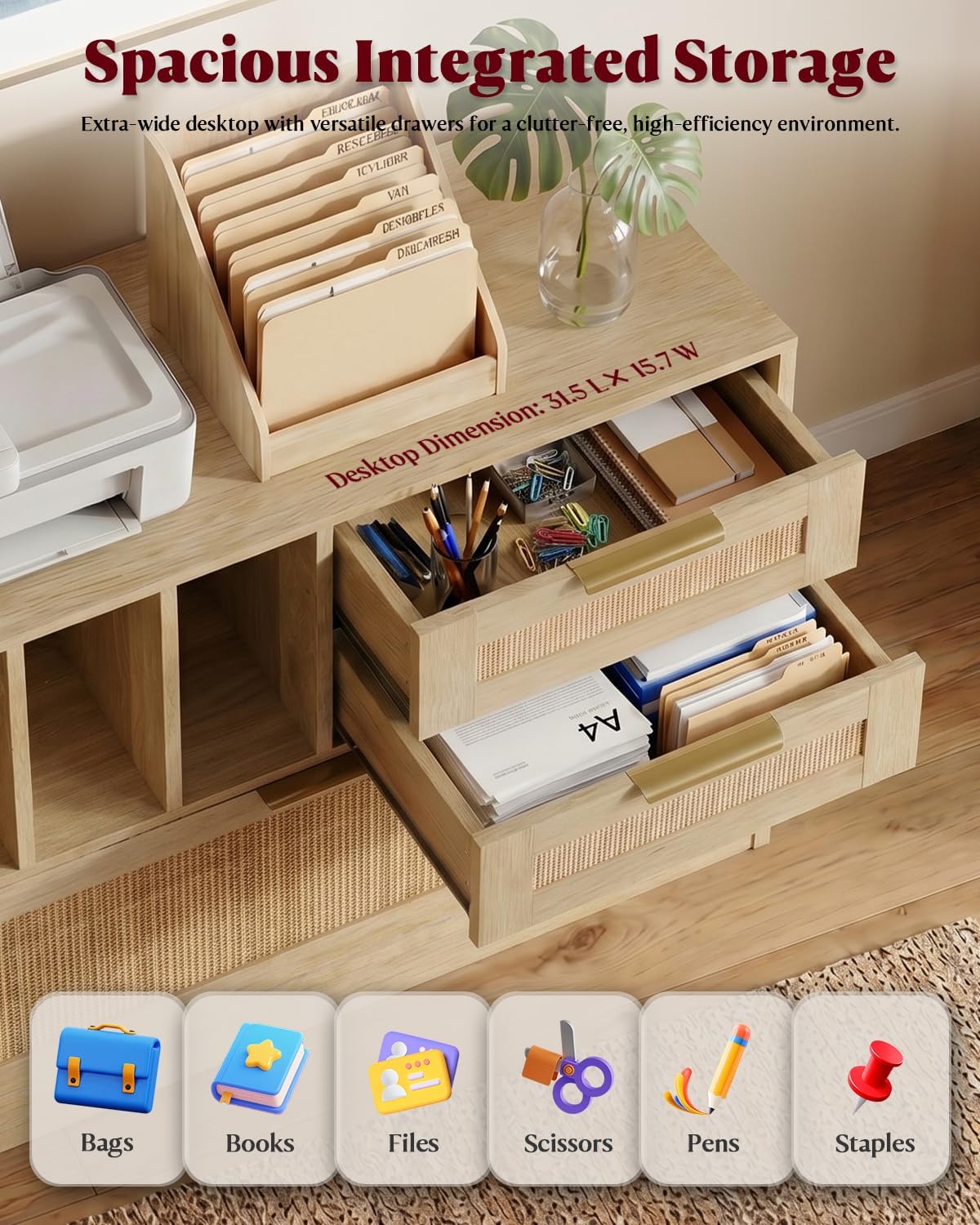 Three Drawer Lateral Wood Ratt - Home Security Units ulasan dan harga