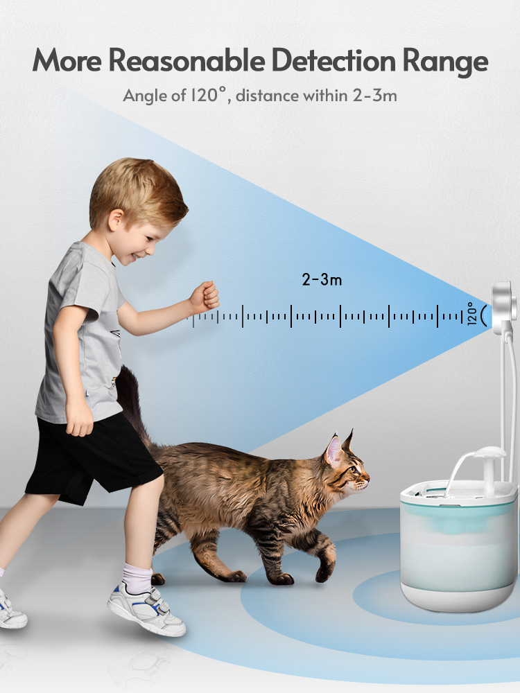 Cat Water Fountain Sensor Paw- - Pet Immune Pir Sensor ulasan dan harga