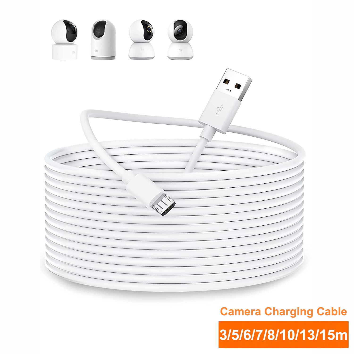 3~13m Micro USB Extension Cabl - Home Security Camera Xiaomi ulasan dan harga