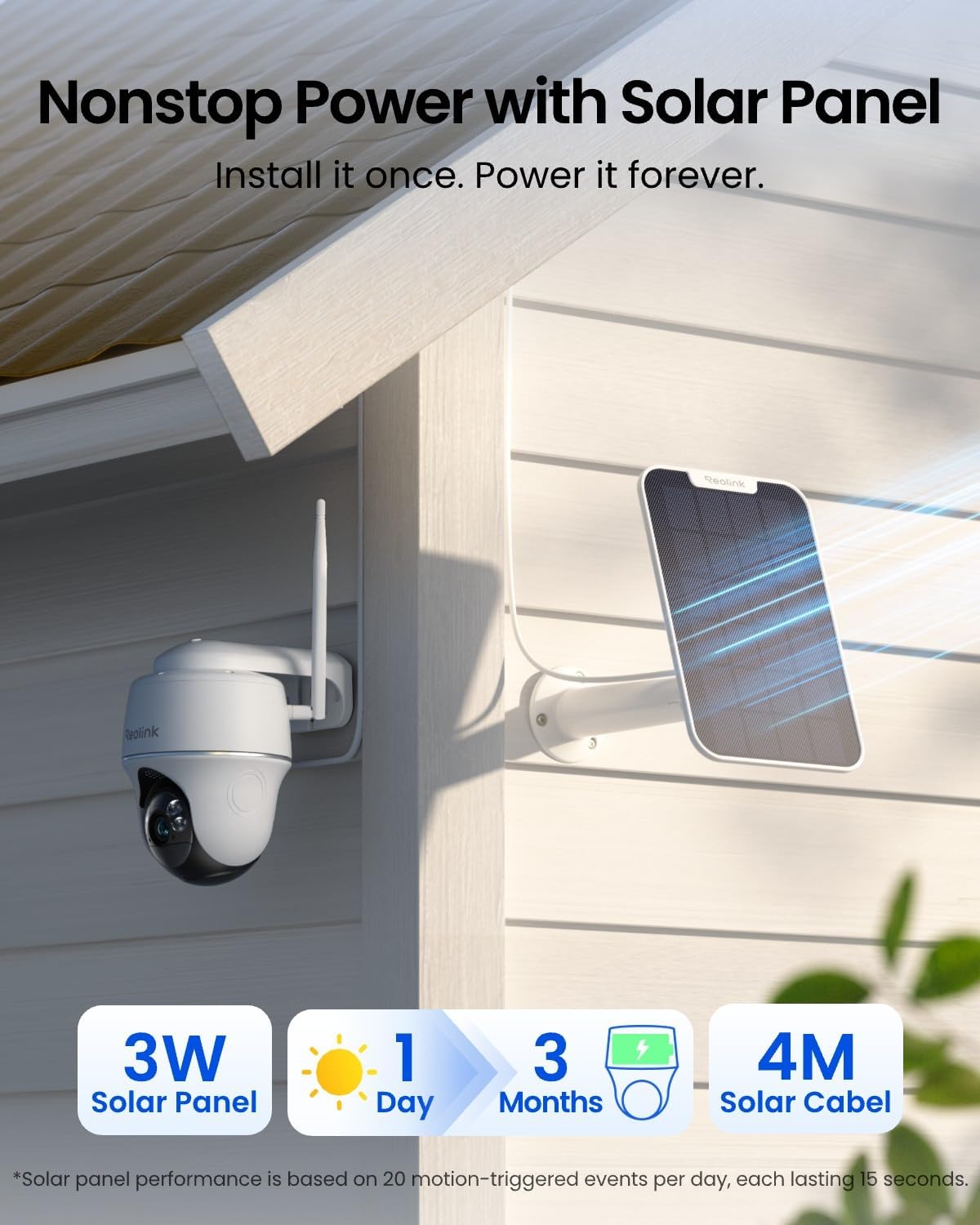 Solar Wireless Outdoor Securit - Home Security No Subscription ulasan dan harga