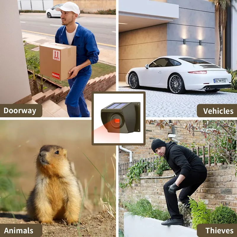 Outdoor Solar - Powered Wirele - Home Security Systems ulasan dan harga