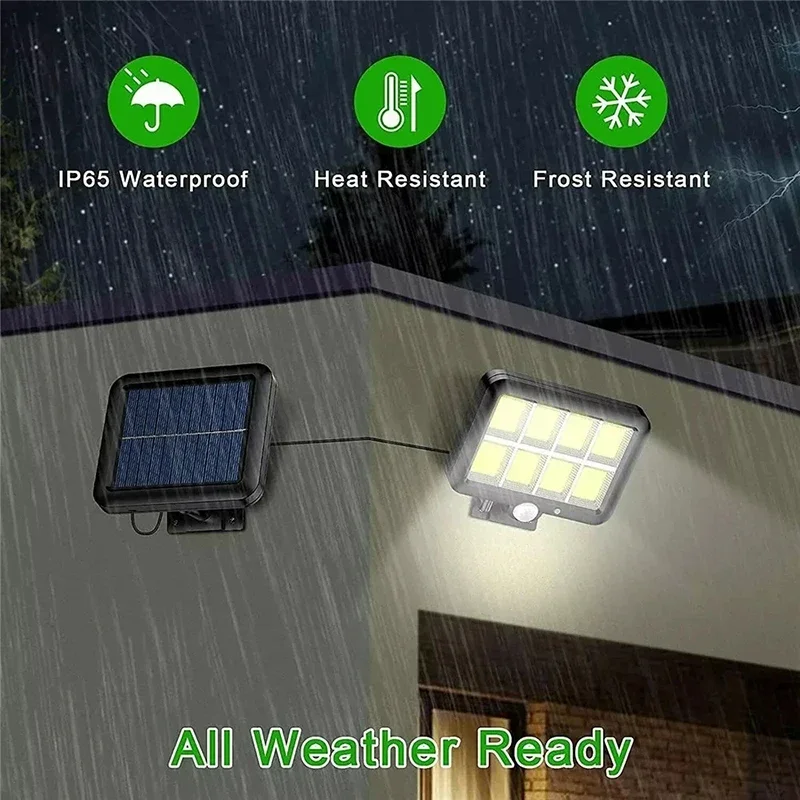 LED Solar Split Wall Lamp Outd - Home Security Flood Lights ulasan dan harga