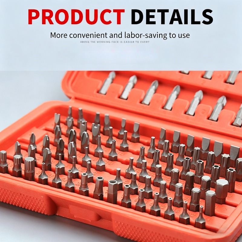 100PCS Screwdriver Bit Set, Ho - Home Security Bars ulasan dan harga