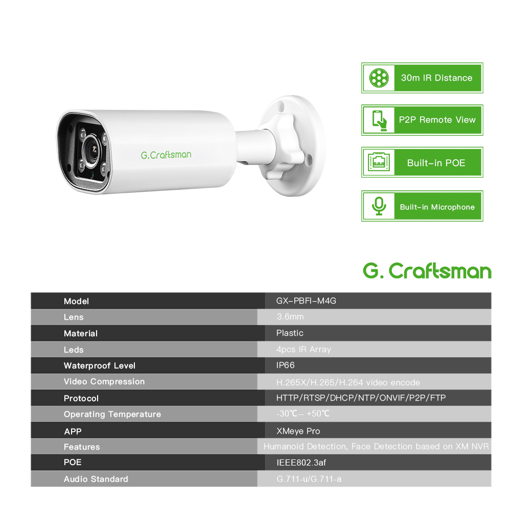 C GC PB 4MP POE IP Camera,Buil - Home Security Group ulasan dan harga