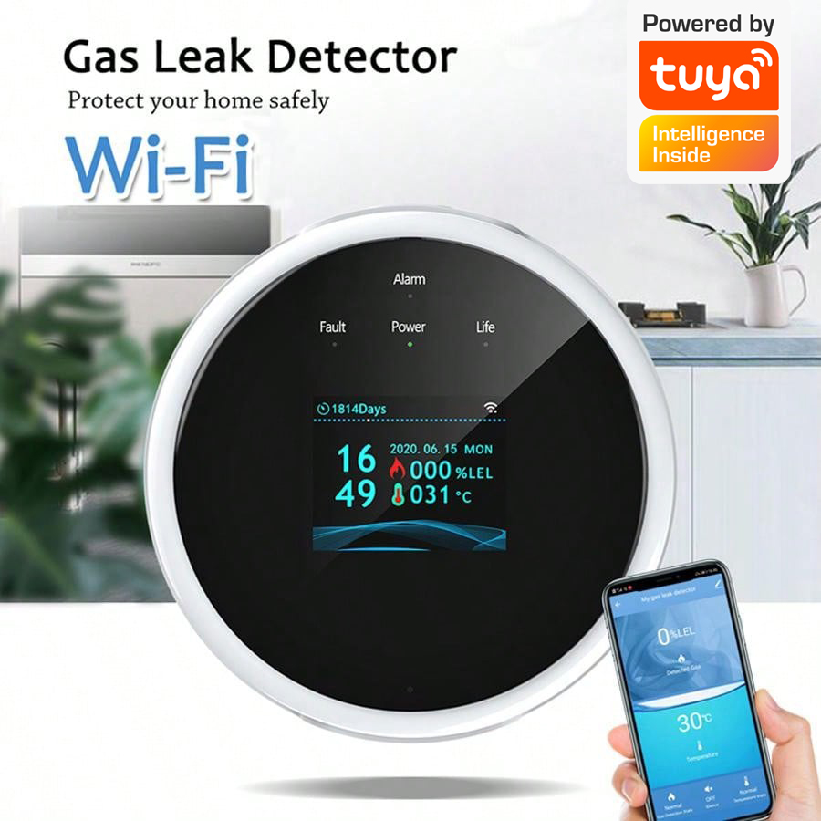 2.4G WiFi Gas Alarm Sensor Com - Home Security Equipment ulasan dan harga