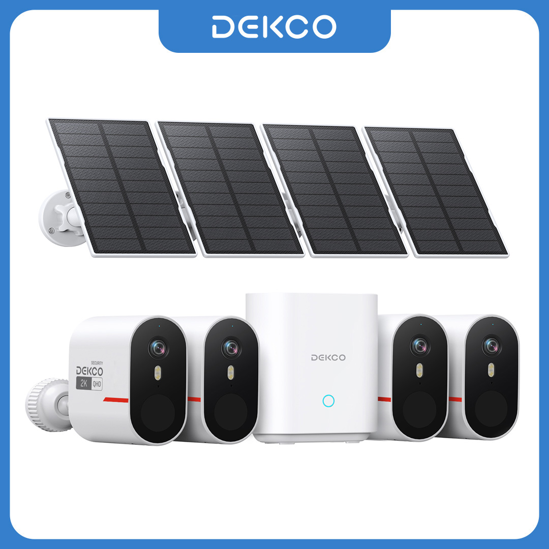 Dekco 3MP WiFi Solar Camera Sy - Home Security Systems Wireless ulasan dan harga