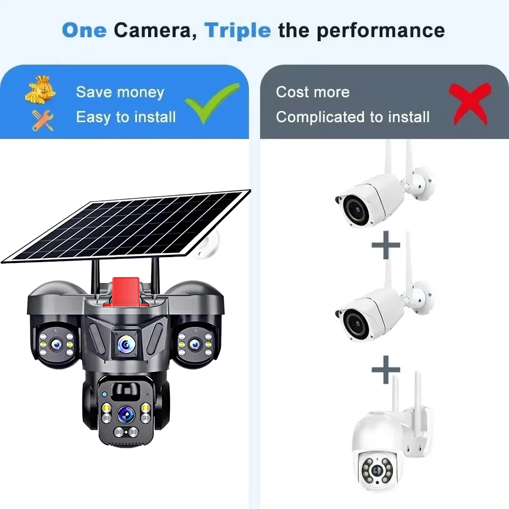KERUI V380 Pro Outdoor PTZ 6MP - Home Security Front Door ulasan dan harga
