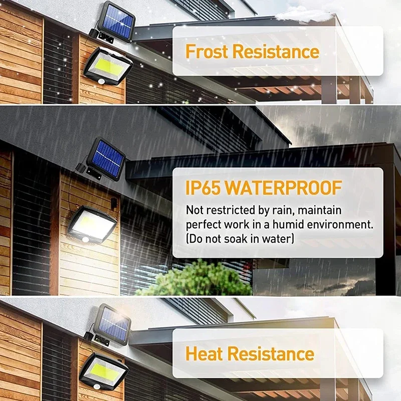 LED Solar Split Wall Lamp Outd - Home Security Flood Lights ulasan dan harga
