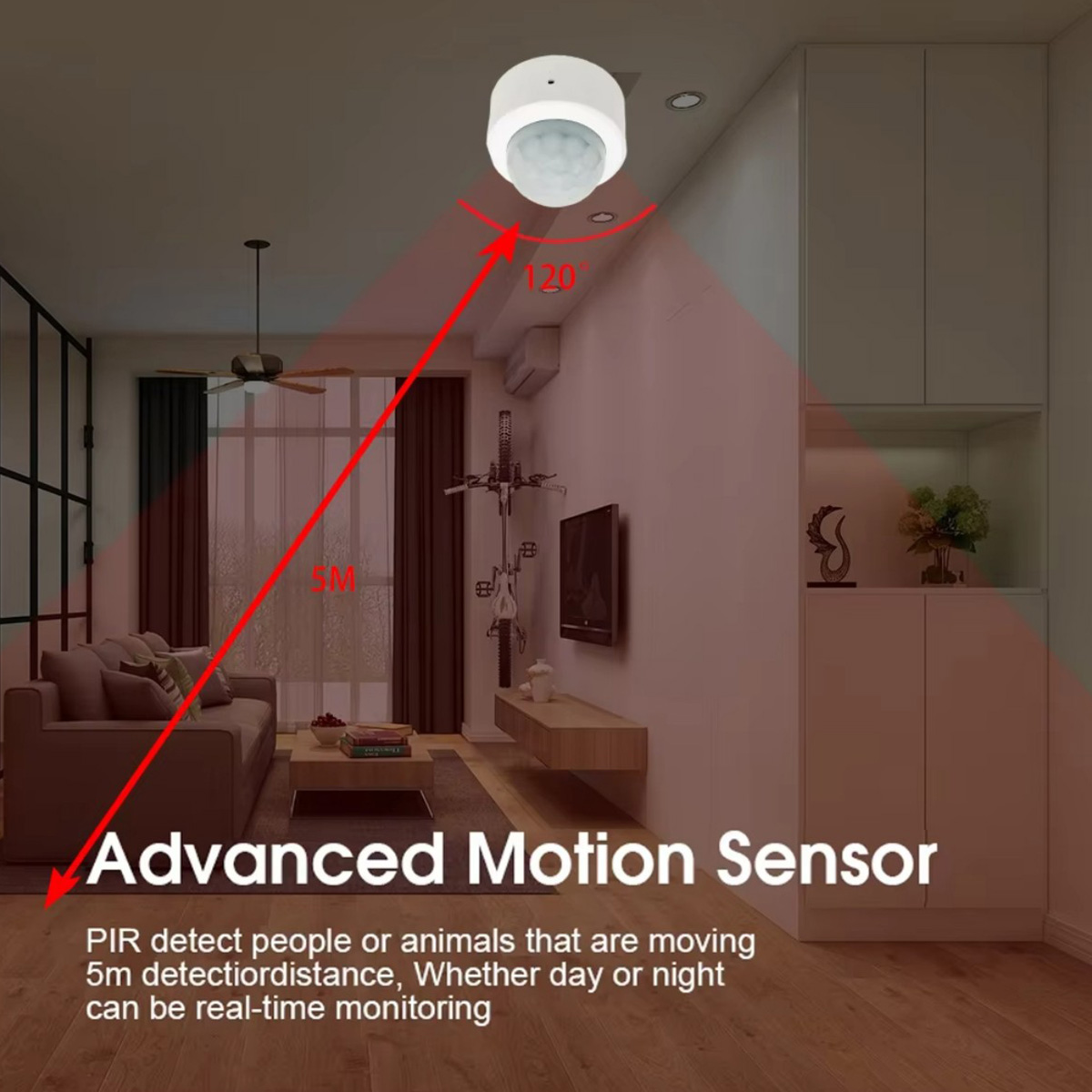 Zigbee3.0 Mini PIR Human Motio - Home Security Systems Wireless ulasan dan harga