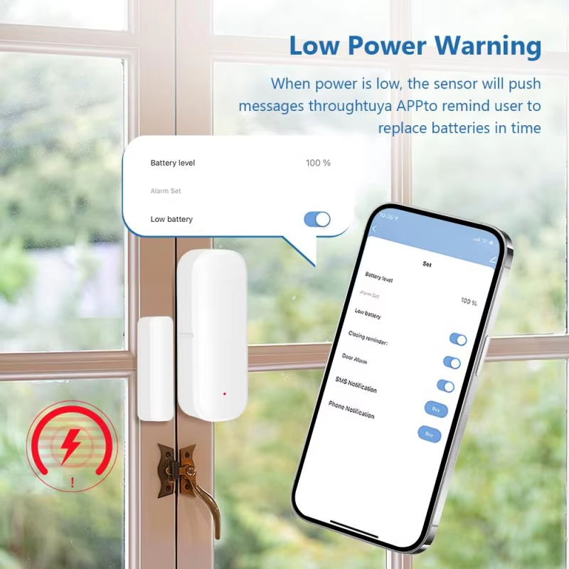 ZigBee Door Window Sensor Wire - Home Security Systems Wireless ulasan dan harga