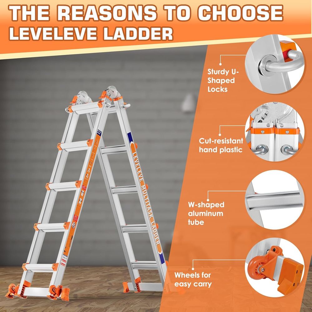 A e 5 Step Ladder, 17T Extensi - Home Security Bars ulasan dan harga