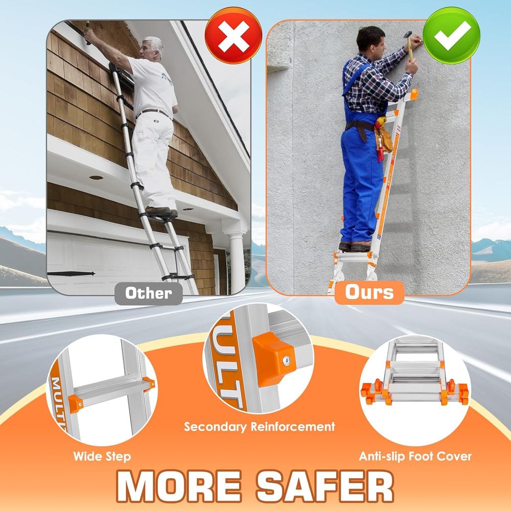 A e 5 Step Ladder, 17T Extensi - Home Security Bars ulasan dan harga