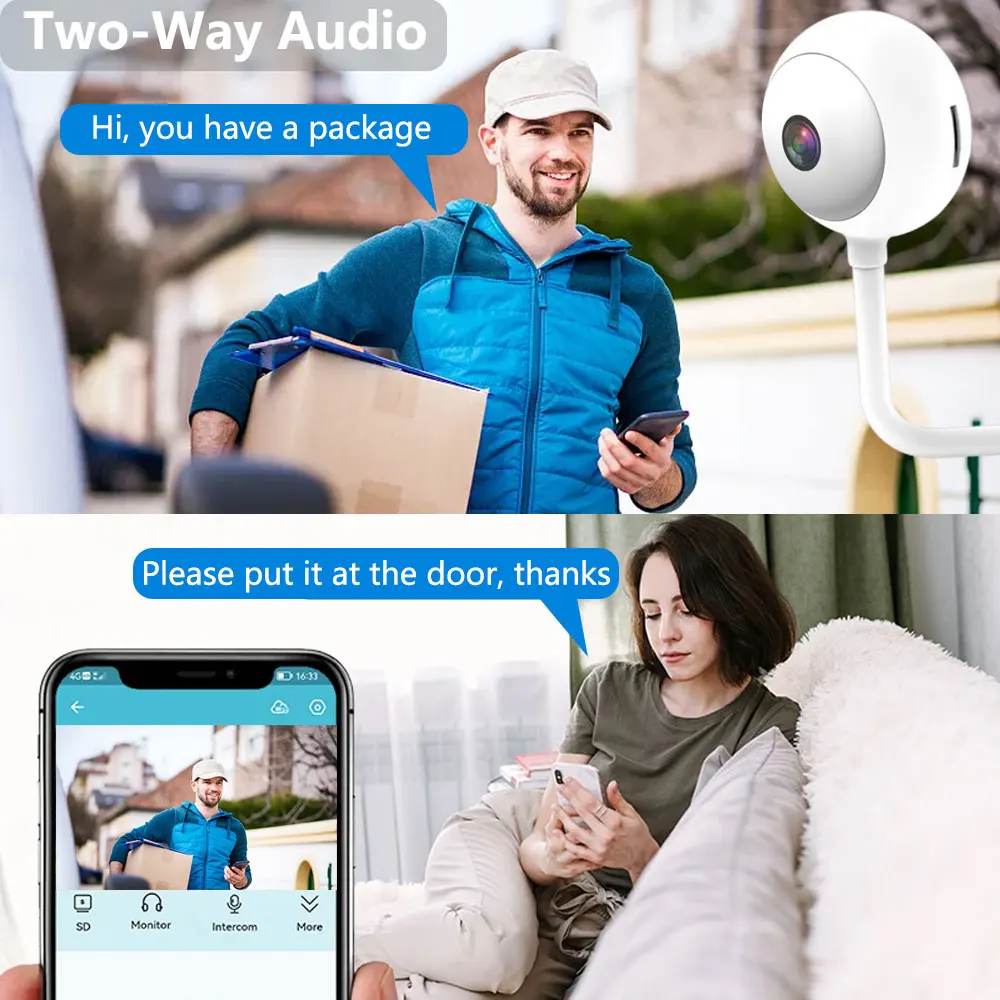 5MP Tuya Doodle WiFi USB Flood - Home Security Flood Lights ulasan dan harga