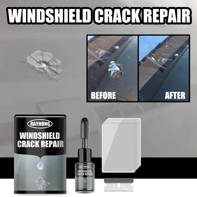 Windshield Crack Repair Fluid  - Glass Break Detector ulasan dan harga