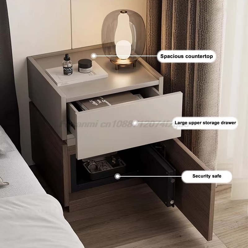 Italian Minimalist Nightstand  - Home Security Units ulasan dan harga
