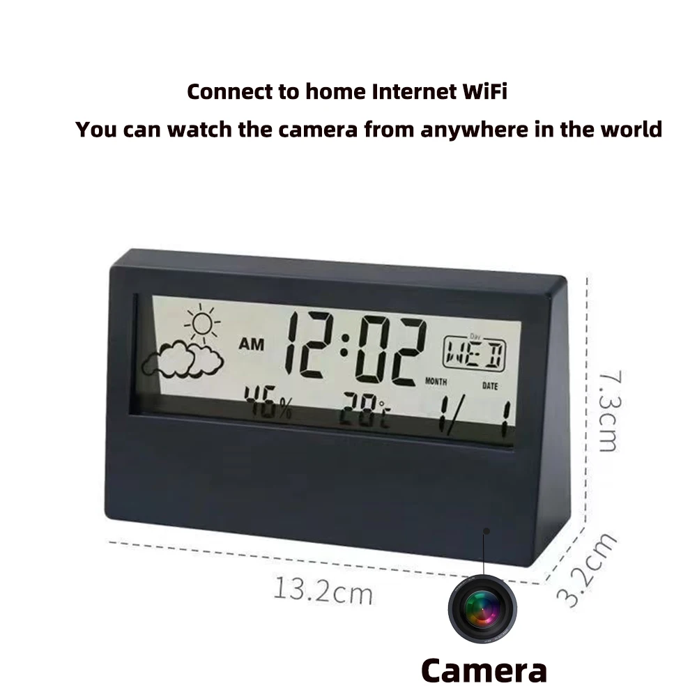 4K WiFi Clock Camera with Moti - Hidden Camera Clock ulasan dan harga