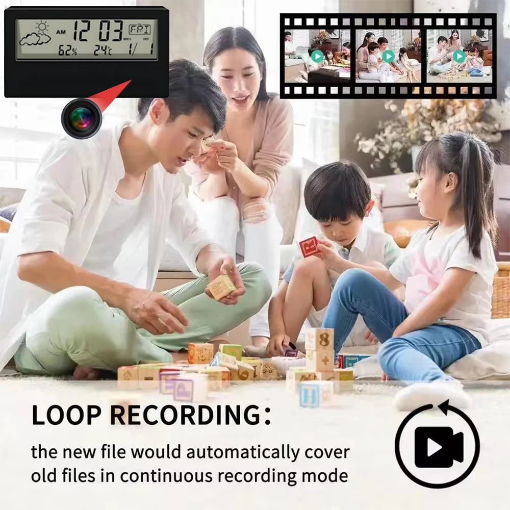 HD 4K New Mini WiFi Camera, Su - Hidden Camera Clock ulasan dan harga