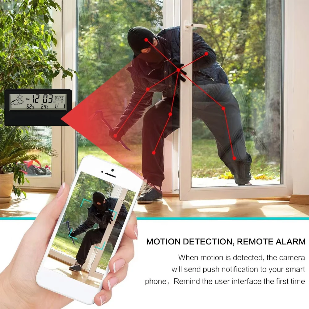HD 4K New Mini WiFi Camera, Su - Hidden Camera Clock ulasan dan harga